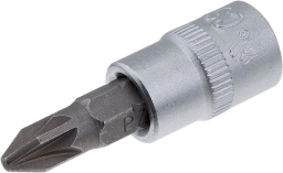 Торцевая головка короткая с битой 1/4" PZ3, СТАНКОИМПОРТ, CS-14.12.PZ3